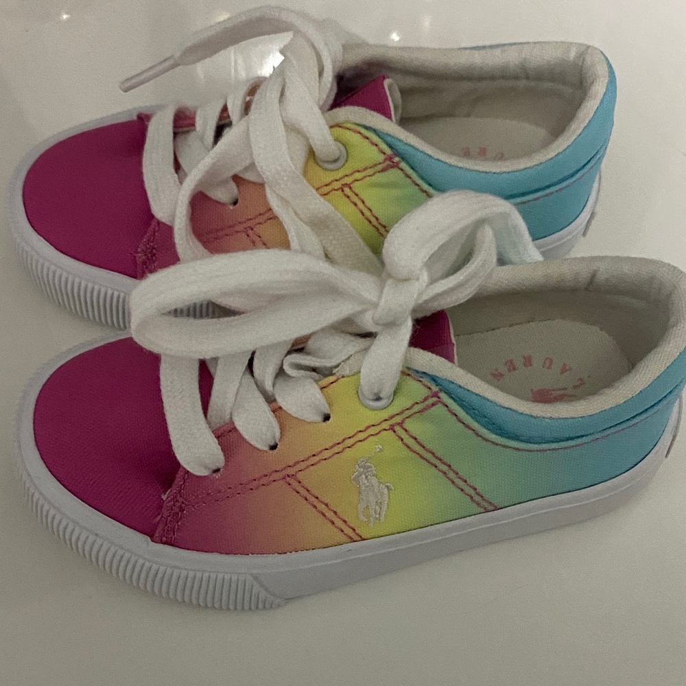 Polo by Ralph Lauren Pink and Blue Kids Sneakers